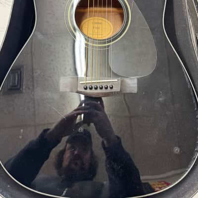 Yamaha F335-BL Dreadnought Acoustic Guitar 2010s - Black image 2