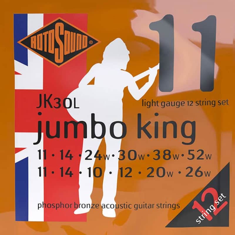 Rotosound 12 String Acoustic Guitar Strings Set 11-52 - JK30L image 1