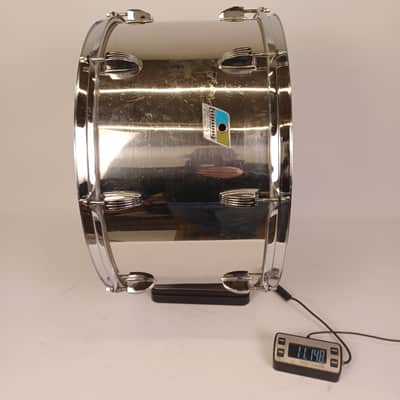 Ludwig 10x18"Stainless Steel Bass Drum/Timp-Tom#700 Vintage 1977 Jazz Blue/Olive image 12