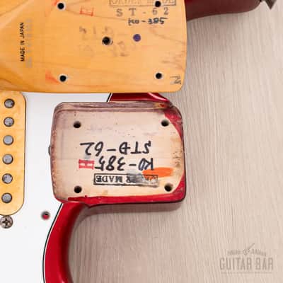 1991 Fender Order Made Stratocaster '62 Vintage Reissue Candy Apple Red + Headstock, Japan MIJ Fujigen image 17