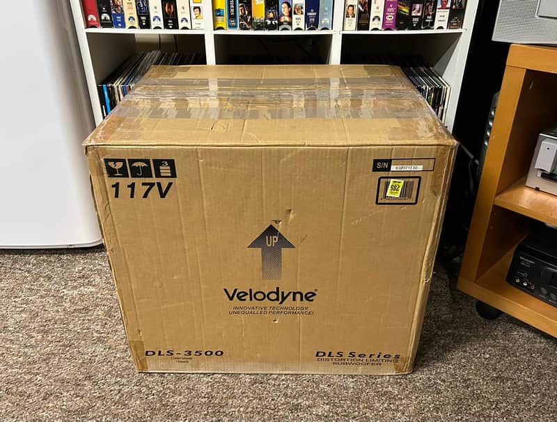 Velodyne DLS Series DLS-3500 Powered Subwoofer Black Woodgrain w/ Box TESTED ✅