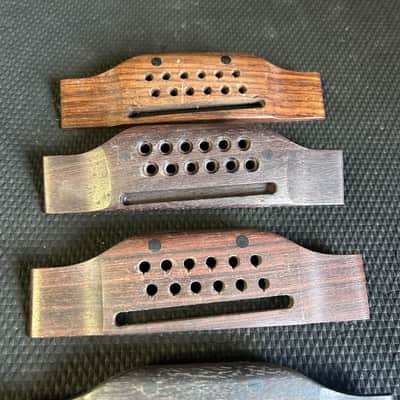 Lot of 6: Vintage Gibson 12 String Rosewood Bridges LUTHIERS SPECIAL image 2