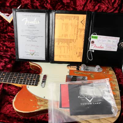 Fender Custom Shop Ltd 63 Telecaster Super Heavy Relic Candy Tangerine 2019 image 6