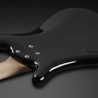 Warwick Teambuilt Pro Series Streamer CV, 5-String - Solid Black High Polish image 3