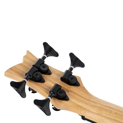 Ortega RUNAB-UB Bamboo Series Solid Bamboo Top & Neck Short Scale 4-String Acoustic-Electric Uke Bass w/Deluxe Gig Bag image 14