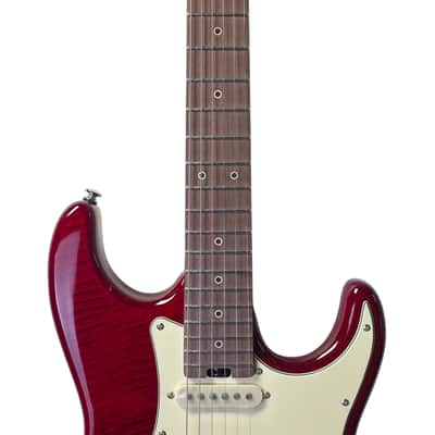 Electric Guitar Soloking MS-11 Classic MKII in Transparent Red with Rosewood FB and 5A Flame Top Nafiri Special Run image 10