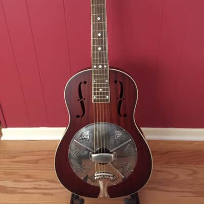 National M2 Resonator Guitar Mahogany M2 2010 Low gloss with chrome hardware image 1