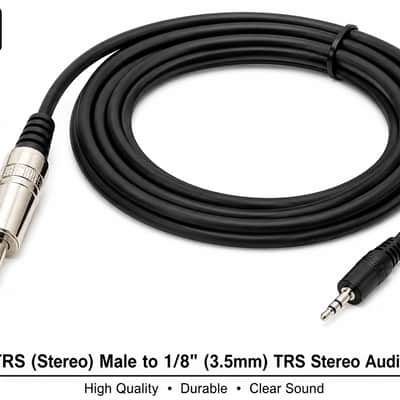 4 MR DJ CEQS3 3 ft 1/4" TRS (Stereo) Male to 1/8" (3.5mm) TRS Stereo Audio Cable image 4