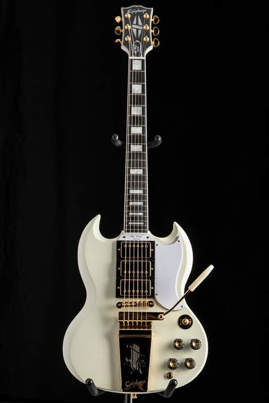 Epiphone 1963 Les Paul SG Custom With Maestro Vibrola Classic White image 1