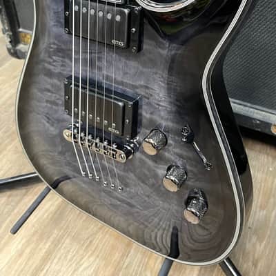 Schecter Hellraiser Hybrid C-1 2014 - Present - Trans Black Burst image 4