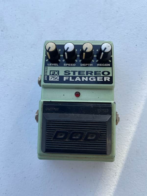 DOD Digitech FX75C Stereo Analog Flanger Rare Vintage Guitar Effect Pedal image 1