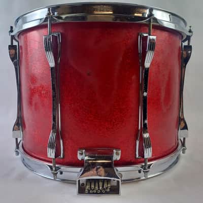 Ludwig 10x14"Red Sparkle Snare Drum Vintage69 Marching/Parade Buddy Rich Classic image 5