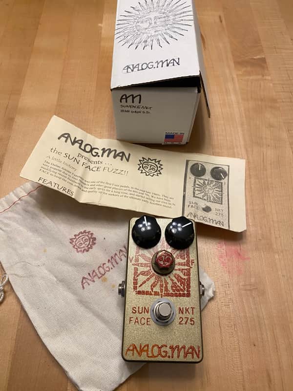 Analogman Sunface fuzz NKT 275 white dot high gain 2010 image 1