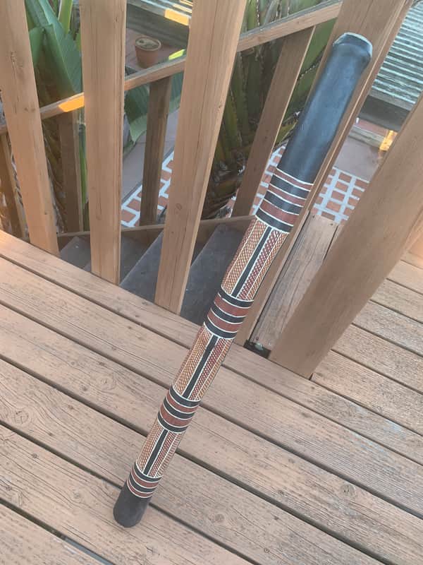 Didgeridoo Australian 1990 - Hand Painted image 1