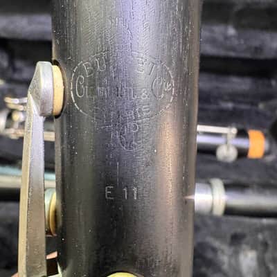 Buffet Crampon E11 Intermediate Bb Clarinet 1980s - Black image 2