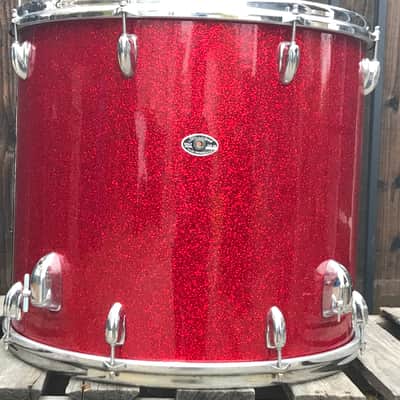 Slingerland 18”x20” Floor Tom 3ply O’rings- Red Glass (Rare) image 3