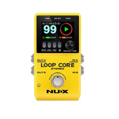 NUX LOOPCORE-STEREO Stereo Looper Pedal with LCD Screen image 1