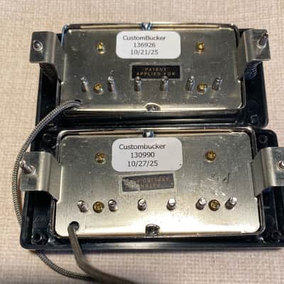 Gibson Custombucker Humbucker Pickup Matched Set Combo Kit - Pre-wired Harness image 2