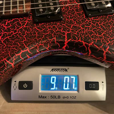 2022 BC Rich Limited Edition Stranger Things Warlock Red Crackle Eddie's Guitar image 9