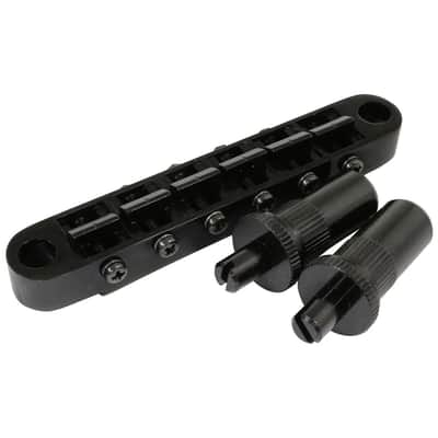 GOTOH GE103B-T Guitar Bridge with large metric posts Black image 1