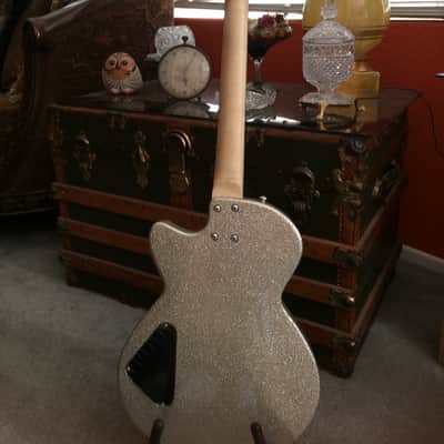 Rick springfield Logo guitar Silver metallic image 2
