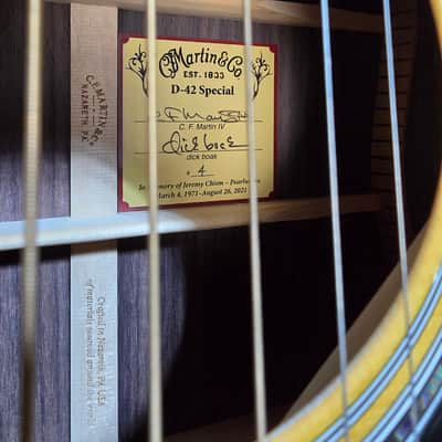 Martin D-42 Special Acoustic Guitar - Natural w/OHSC #550 image 7