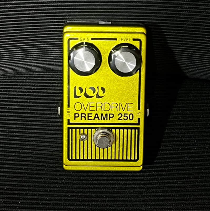 DOD Overdrive Preamp 250 Reissue 1995 - Present - Yellow image 1