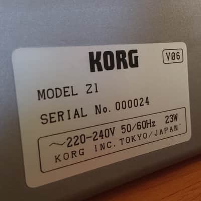 Korg Z1 - Front panel (European serial number 000024) - (not ship outside Europe) image 25