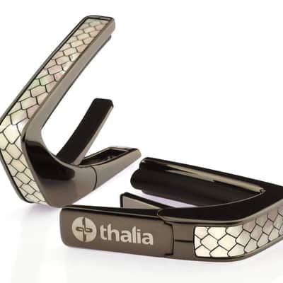 Thalia Premium Series Guitar Capo - Pearl Dragon Scales, Black Chrome image 6
