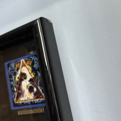 RARE Def Leppard RIAA Hysteria Award Presented To Steve Clark Gibson Guitar 10 Million Copies image 7