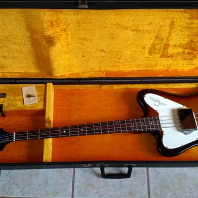 Gibson 1967 Non Reverse Left Hand Thunderbird II. Once owned by CheapTrick! Few made! OHSC image 10