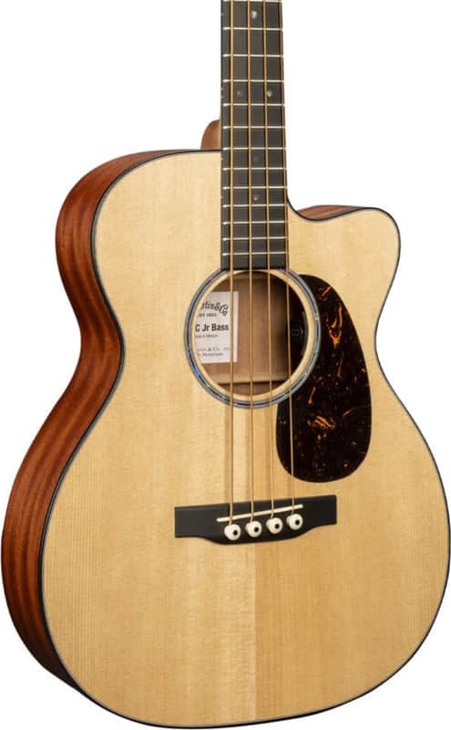 Martin 000CJr-E Short-Scale 4-String Acoustic-Electric Bass Guitar (2025), Solid Spruce Top image 1