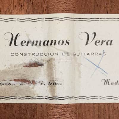 Hermanos Vera classical guitar - excellent guitar built by Fernando & Cesar Vera + video! image 12