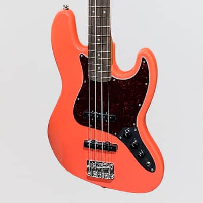 Fender Squier Classic Vibe '60s Jazz 4 String Electric Bass Guitar - Tahitian Coral image 3