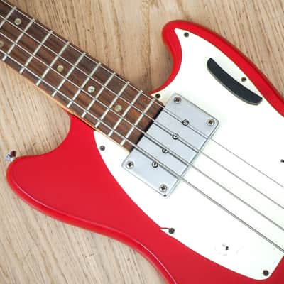 1966 Kalamazoo Bass KB-1 Vintage Short Scale Bass Guitar Cardinal Red EB-0 w/ohc image 8