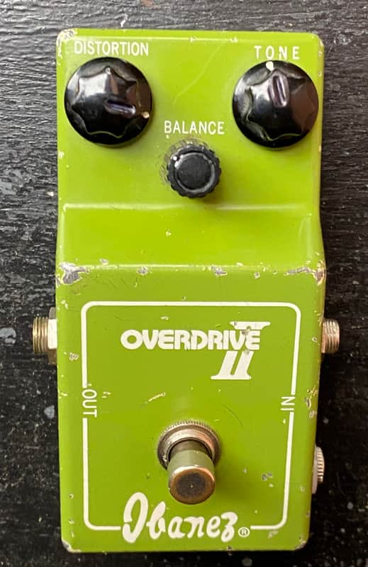 Ibanez IBANEZ OVERDRIVE II Script Logo Med 70's - Green Box Made in Japan image 1