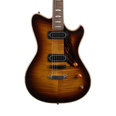 Used Powers Electric A-Type Select Flame Maple PF42 Hard Tail - Solana Sunrise image 1