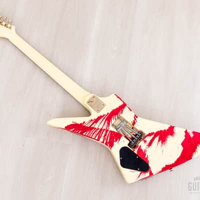 1984 Aria Pro II ZZ Custom Bloody White w/ Gold Hardware & Floyd, Japan Matsumoku image 12