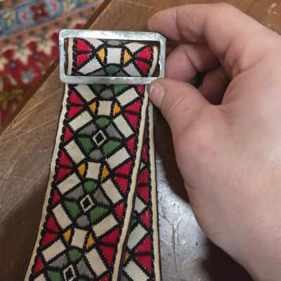 Ace Stained Glass Guitar Strap Vintage 1960s image 6
