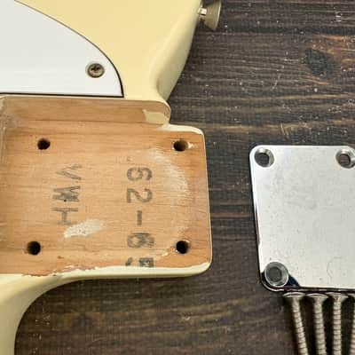 Fender Japan TL62-65US Telecaster Body White Made in Japan w/Bridge image 2