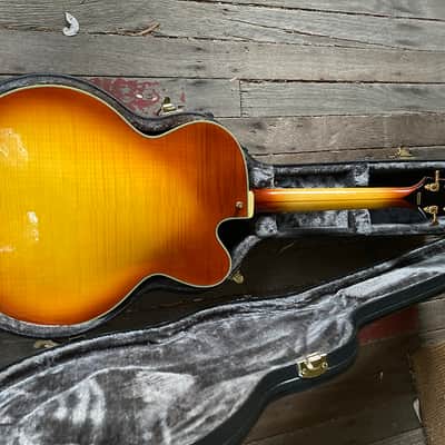 D'Angelico Left Handed DAngelico EXL-1 Hollow Body Jazz Guitar - Ice Tea image 5