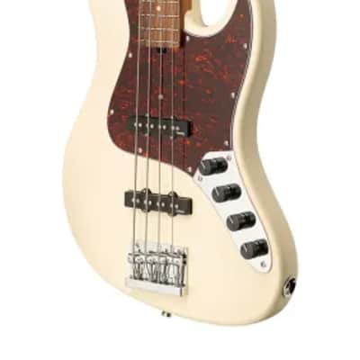 Sadowsky MetroExpress 21-Fret Vintage J/J Bass, Morado Fingerboard, 4-String - Solid Olympic White High Polish image 4