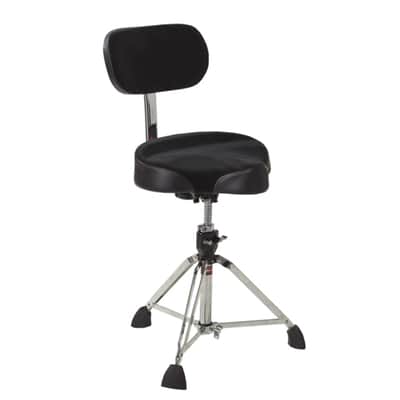 Gibraltar 9608MB Drum Throne with Backrest 16" (Chrome/Black) - Drum Throne imagen 1