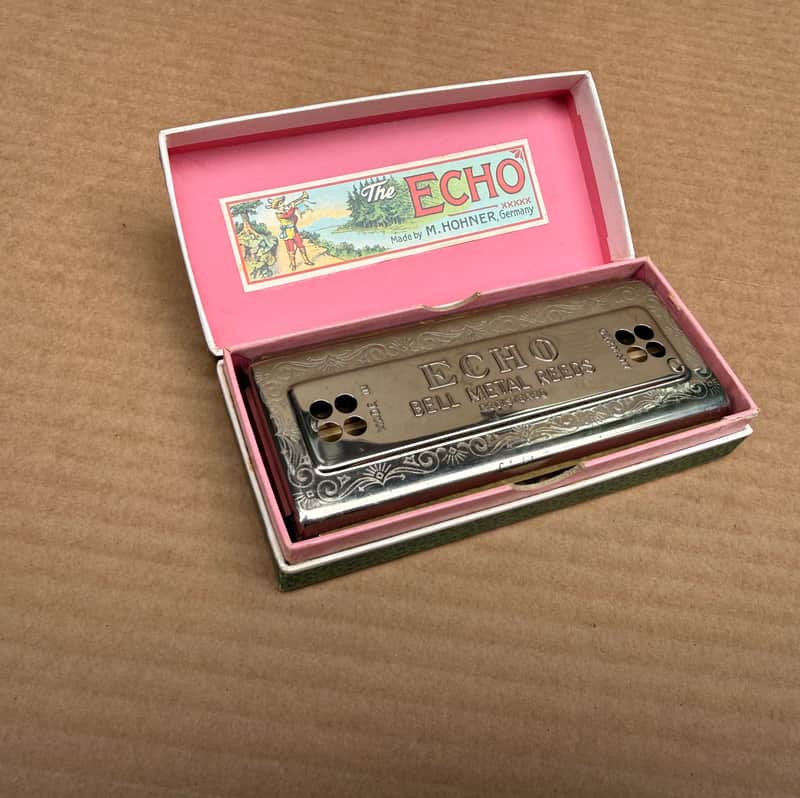 Hohner hohner echo bell metal reeds Vintage Made in Germany ECHO HARP HOHNER image 1