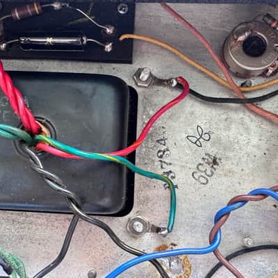 1967 Fender Bassman Guitar Amplifier / Blackface Bass Amp 50 Watt Tube Vintage Guitar Amp imagen 16