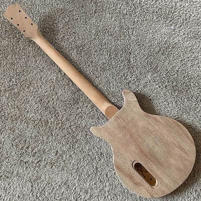 Mahogany Wood Guitar Double Cutaway Body with Mahogany Wood Neck, Rosewood Fingerboard image 8