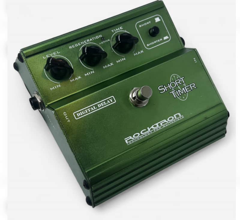 Rocktron Short Timer Retro Digital Delay Pedal - Chassis Series - Green - Slapback Echo - Tested & Working image 1
