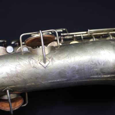 A Vintage 1927 King by H.N. White Tenor Saxophone Really Nice Horn with No Case #10 S image 4