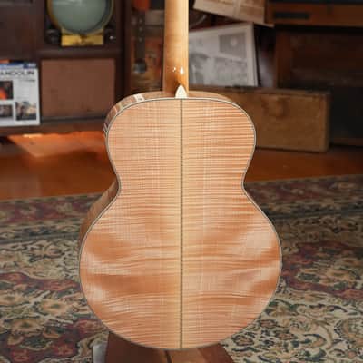 (Used) Eastman AC630-BD Engelmann Spruce/Flamed Maple Blonde Jumbo Acoustic Guitar #7984 image 10