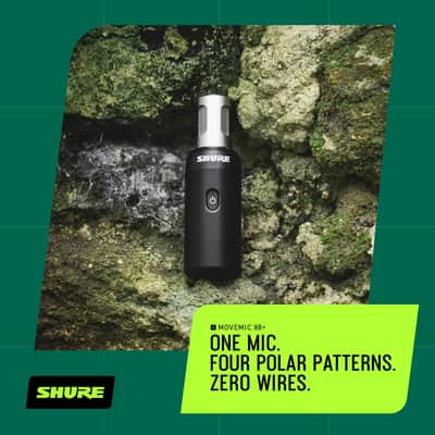 Shure MoveMic 88+ Wireless Microphone Video Kit - Pro Audio Recorder for Film/Field Recording Interviews, Stereo Mic 4 Polar Patterns | Compatible with iOS/Android via MOTIV App (MV88+W-KIT-Z7) image 8